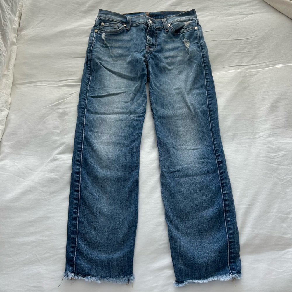 7 for all mankind distressed jeans